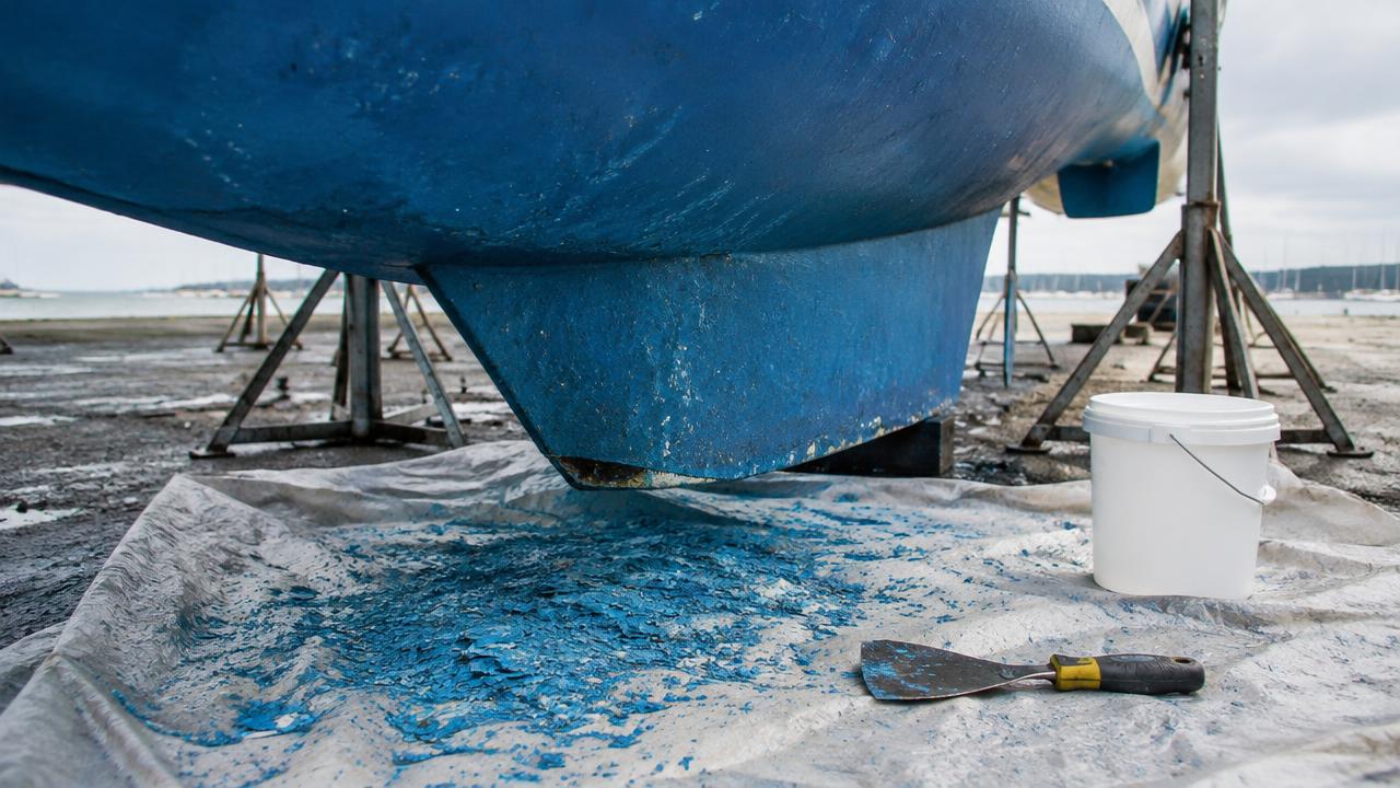 Antifouling paint waste