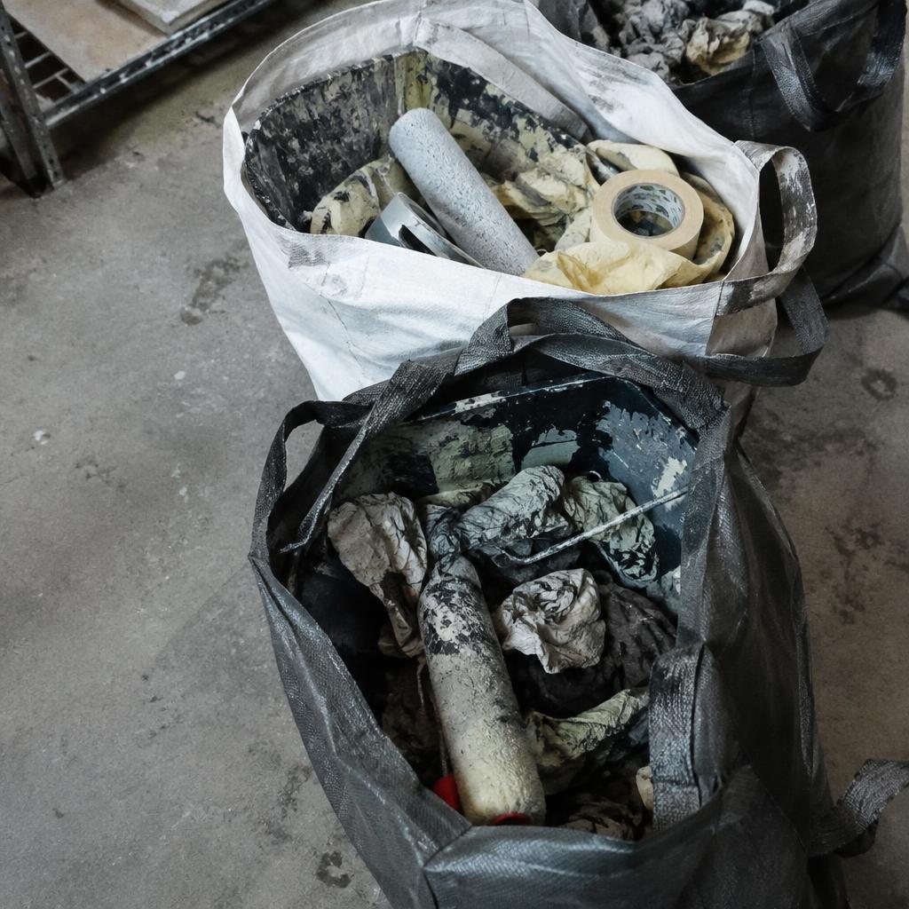 Contaminated paint waste recycling