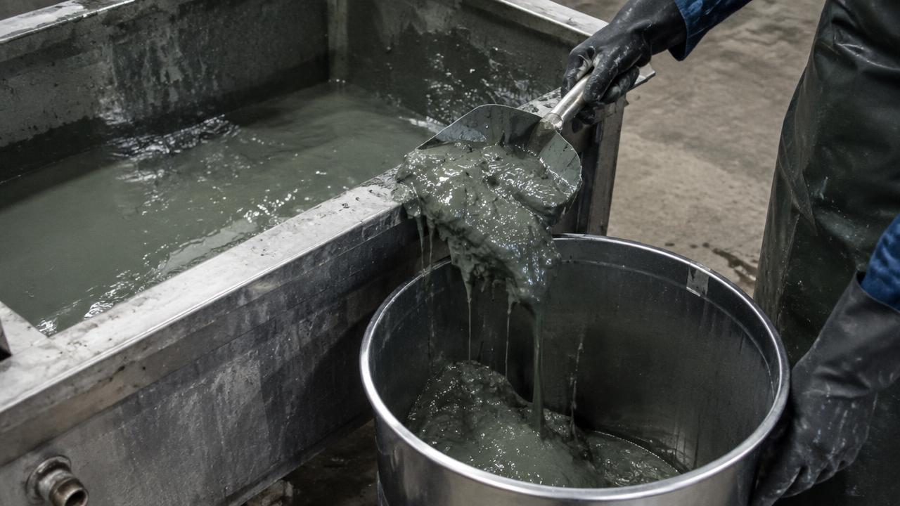Paint sludge
